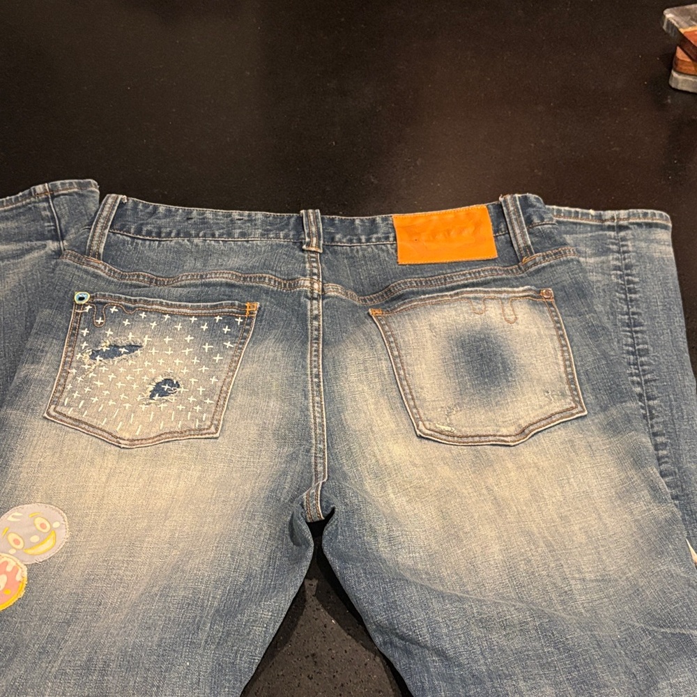 Men’s Icecream Jeans - Stylish Blue Jeans with Star Accents